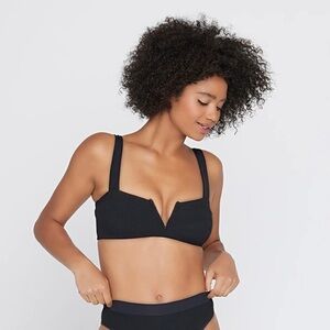 L*Space Ribbed Lee Lee Bikini Top NWT
